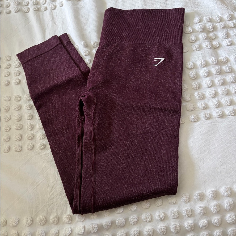 Gymshark Seamless High-Waist Leggings in Deep Plum